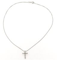 Collana Forever Gioielli Donna Pendente Croce in Argento Zircone FGCO00066 - FGCO00066